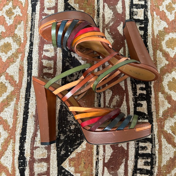 Fendi Color Strap Heels - Picture 2 of 5